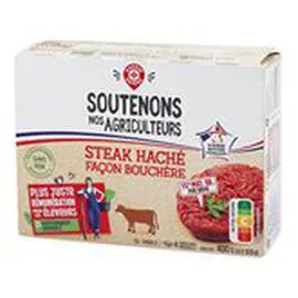 Steak haché façon bouchère x4 (400g)