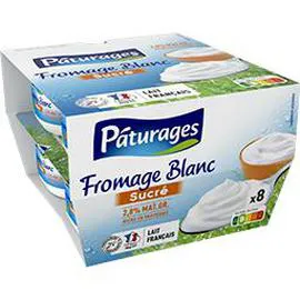 Fromage blanc sucré 2,8% MG (8x100g)
