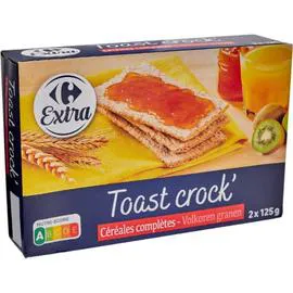 Biscottes tartines céréales complètes (250g)