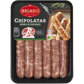 Chipolatas aux herbes de Provence Label Rouge (330g)