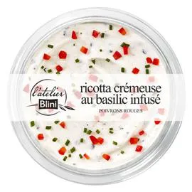 L'ATELIER BLINI Ricotta crémeuse au basilic infusé 140g