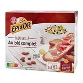 MARQUE REPÈRE, ÉPI D'OR Pain grillé Blé complet x24 500g