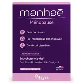MANHAÉ Complément alimentaire pré-ménopause confort et bien-être 2 mois 51,9g