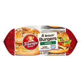 4 brioch'burgers céréales (250g)