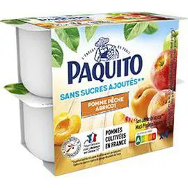Purée de fruits pomme pêche abricot sans sucres ajoutés (400g)