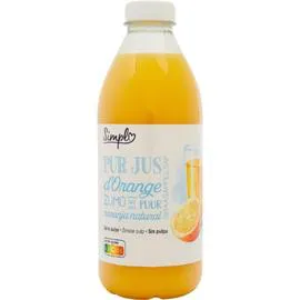 Jus D'Orange Pur Jus Sans Pulpe SIMPL (1l)