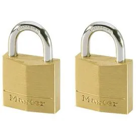 MASTER LOCK Cadenas 2 Pcs Laiton Massif 30 Mm 130eurt x2
