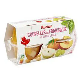 Coupelles de fraîcheur au sirop léger (4x113g)