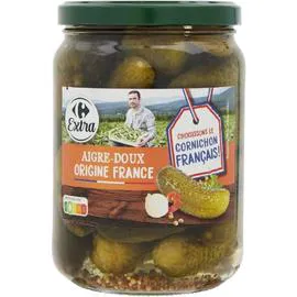 CARREFOUR EXTRA Cornichons aigre-doux 425g