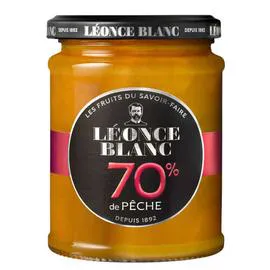 LÉONCE BLANC Confiture 70% de Pêches 320g