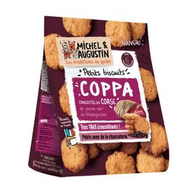 MICHEL & AUGUSTIN Biscuits apéritifs charcuterie coppa 90g