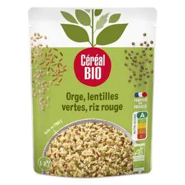 CÉRÉAL BIO Orge lentilles vertes, riz rouge Bio 250g