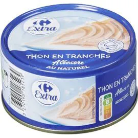 Thon en tranches Albacore au naturel (140g)