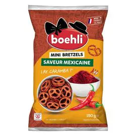 Mini Bretzels saveur mexicaine (150g)