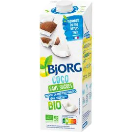 BJORG Boisson végétale coco sans sucres Bio 1l
