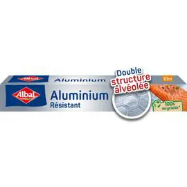 Papier aluminium 10 m (l'unité)