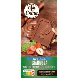 Chocolat au lait Gianduja noisettes (200g)