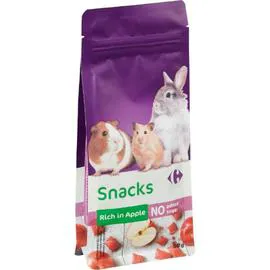 Snacks pour lapins et rongeurs à la pomme (50g)