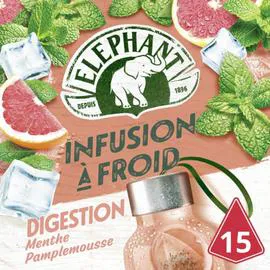 THÉ ÉLÉPHANT Infusion à froid digestion menthe pamplemousse 34g