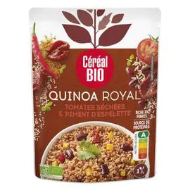 Quinoa Royal tomates séchées et piment d'espelette Bio (220g)