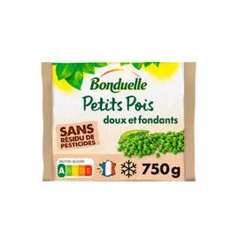BONDUELLE Petits pois fondants sans résidu de pesticides 750g