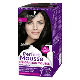 SCHWARZKOPF, PERFECT MOUSSE Coloration Permanente noir 200 92,5ml