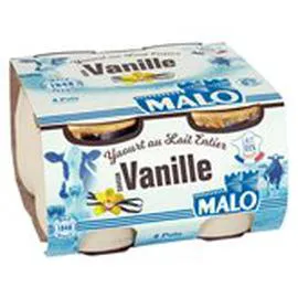 Yaourts au lait entier Vanille (4x125g)