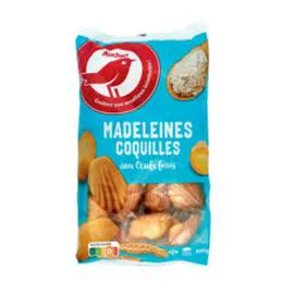 Madeleines coquilles aux Oeufs frais, sachets individuels (600g)