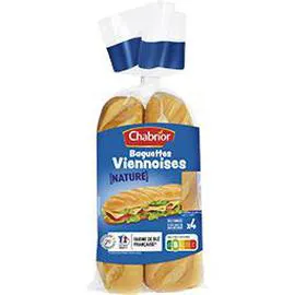 Baguettes viennoises nature (340g)