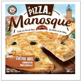 Pizza chèvre miel cuite au feu de bois (380g)