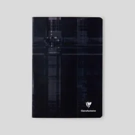 CLAIREFONTAINE Cahier A4 Grands Carreaux 96 Pages, 90Gr/M² Noir l'unité