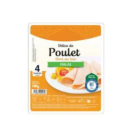 Blanc de Poulet Doré au Four Halal (100g)