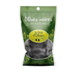 LE BRIN D'OLIVIER Olives Noires Au Naturel 150g