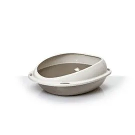 Bac à litière ovale avec rebord (l'unité)