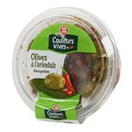 MARQUE REPÈRE, COULEURS VIVES Olives Couleur Vives A l'oriental 150g