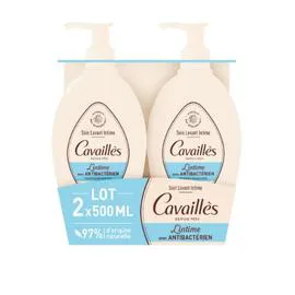 Soin Lavant Intime Protège des Désagréments l'Intime avec Antibactérien (2x500ml)
