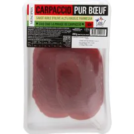 Carpaccio de boeuf avec pesto (200g)
