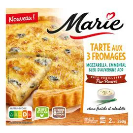 Tarte aux 3 fromages (350g)