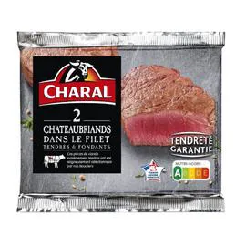 Chateaubriands dans le filet tendres et fondants (2x140g)