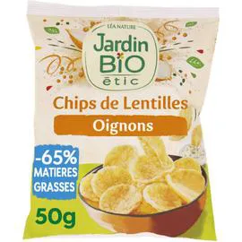 LÉA NATURE, JARDIN BIO ÉTIC Chips lentilles aux oignons sans gluten Bio 50g