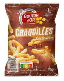 BOUTON D'OR Biscuits Craquille cacahuètes 90g