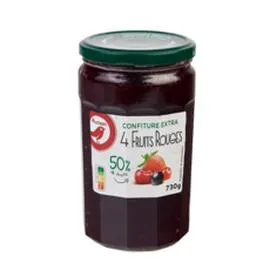 Confiture extra 4 fruits rouges (730g)