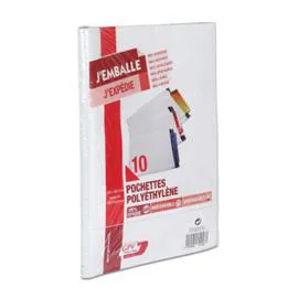  Gpv Paquet De 10 Pochettes Polyéthylène, 360X485 Bande De Protection l'unité