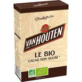 VAN HOUTEN Poudre chocolatée Cacao Bio non sucré 125g