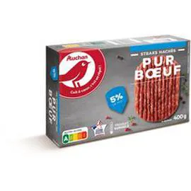 Steaks hachés pur boeuf 5% MG (400g)