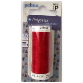 LA BROSSE ET DUPONT, PRIMA Fil Polyester Rouge 200m l'unité