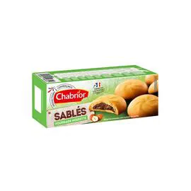 CHABRIOR Sablés fourrage noisette 125g