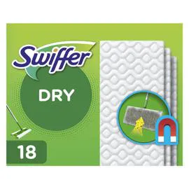 SWIFFER Recharges Lingettes Sèches Pour Balai Attrape-Poussière x18 