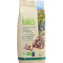 Café en grains bio pur arabica Amérique Latine (500g)