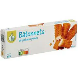 Bâtonnets de poisson panés (450g)